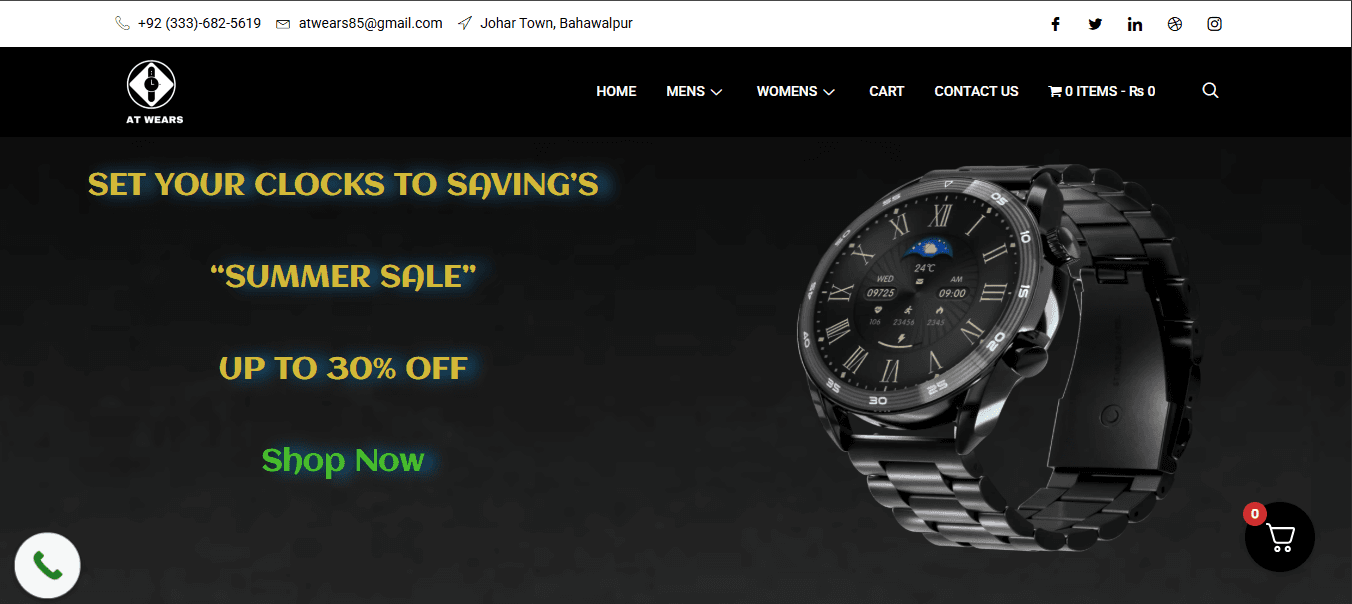 WooCommerce Website for Atwears